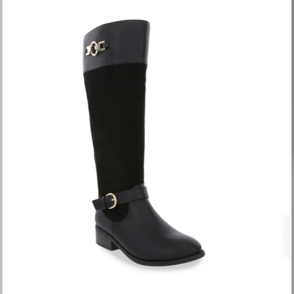 London Fog Harrington Riding Boots –Classic Equestrian Style Memory Foam Comfort